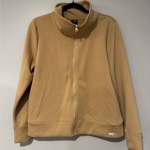 3 for $10 Pro Player Tan Patterned Zip Up Sweatshirt Large